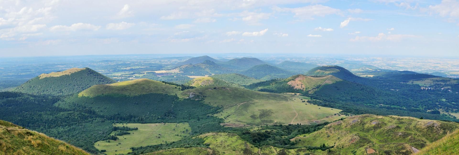 La route des volcans d'Auvergne